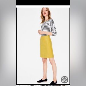 CAbi yellow pencil skirt size 4